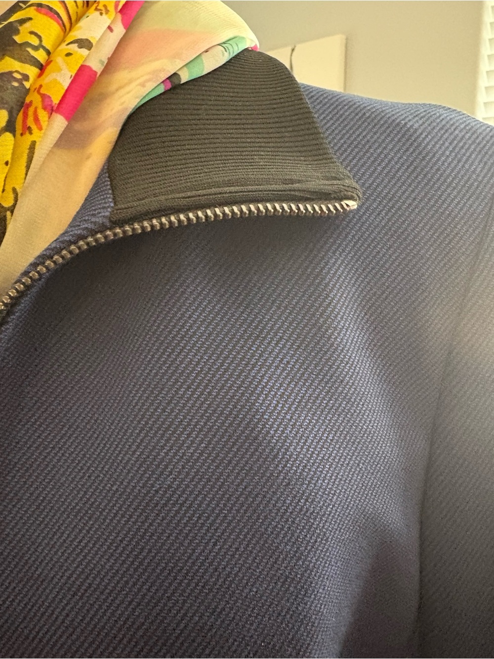 Ann Klein Navy Zip-Front Women's Jacket - Picture 8 of 8